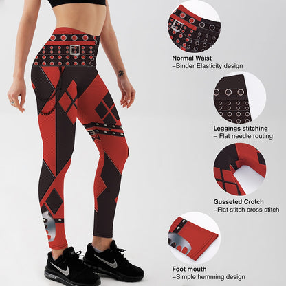 Qickitout Leggings High Quality Women's Geometric shapes Leggings Digital Print Pants Trousers Stretch Pants Free Shipping