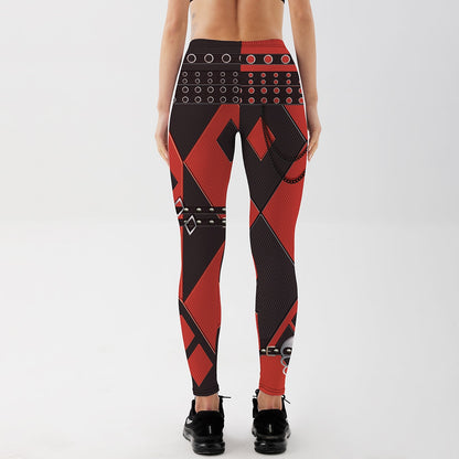 Qickitout Leggings High Quality Women's Geometric shapes Leggings Digital Print Pants Trousers Stretch Pants Free Shipping