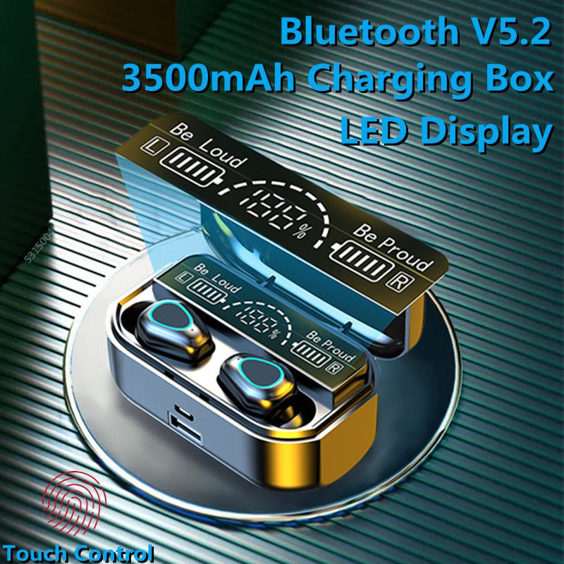 2023 NEW TWS Wireless Bluetooth 5.2 9D HIFI Stereo Noise Reduction Music Earphones Waterproof Sports Headphones for iphone