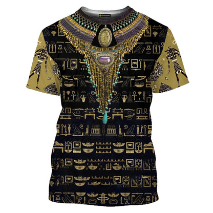 Ancient Egyptian Horus 3d Print Summer Men's O-Neck T-shirt Casual Short Sleeve Oversized Pullover Fashion Tee Tops Men Clothing