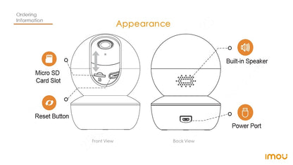 IMOU Indoor Security Camera Ranger SE 2MP 4MP AI Human Detect Camera Surveillance Wireless IP 4X Digital Zoom Camera