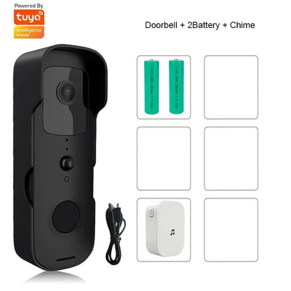 1080p Full HD Battery Powered Outdoor Ip54 Wireless Wifi Smart Video Doorbell