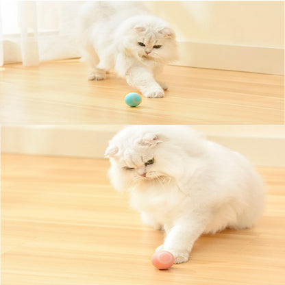 Smart Cat Toys Automatic Rolling Ball Electric Cat Toys Interactive For Cats Training Self-moving Kitten Toys Pet Accessories