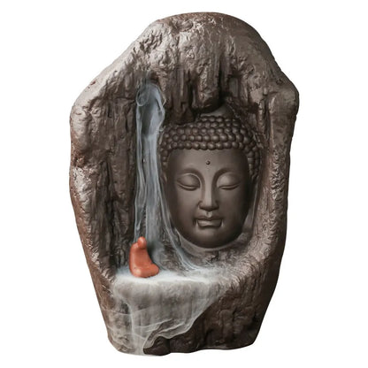 New Purple Sand Zen Incense Holder Classical Home Decoration Strange Stone Ancient Temple Backflow Fragrance Censer Products