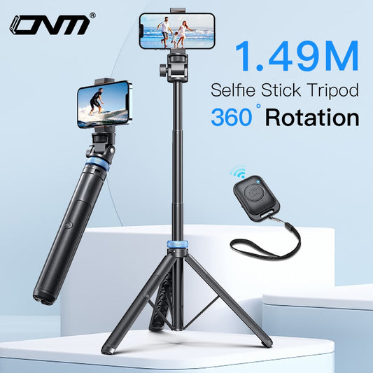 Newest Selfie Stick Tripod With Wireless Bluetooth Remote for iPhone 14/13/12 Pro Max/Samsung/GoPro Lightweight Tripod Stand
